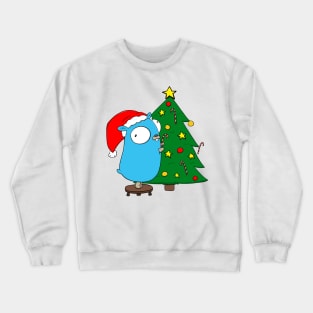 Christmas Tree Gopher Crewneck Sweatshirt